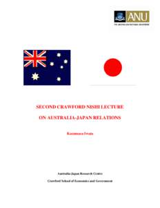 Prospects for APEC and the Australia and Japan Relationship