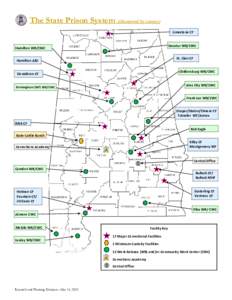 The State Prison System (illustrated by county) Limestone CF Decatur WR/CWC  Hamilton WR/CWC