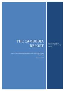 THE CAMBODIA REPORT Levi Strauss & Co. Workers’ Well-being Study
