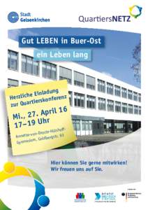 Gut LEBEN in Buer-Ost ein Leben lang adung l n