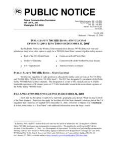 SW Public Safety Wireless Communications System Appendix 19 (Public Safety 700 MHz Band Option) (133KB, PDF)