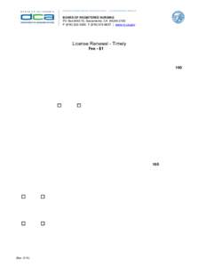 BUSINESS, CONSUMER SERVICES, AND HOUSING AGENCY • GOVERNOR EDMUND G. BROWN JR.  BOARD OF REGISTERED NURSING PO Box, Sacramento, CAPF | www.rn.ca.gov