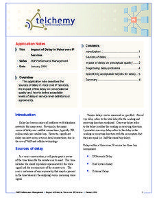 Application Notes Title