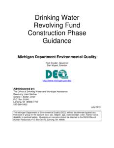 Construction Phase Guidance