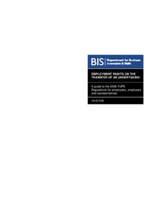 United Kingdom / Law / Human resource management / Business Transfers Directive / Industrial relations / Employment / Outsourcing / Parkwood Leisure Ltd v Alemo-Herron / United Kingdom labour law / Labour law / Transfer of Undertakings (Protection of Employment) Regulations