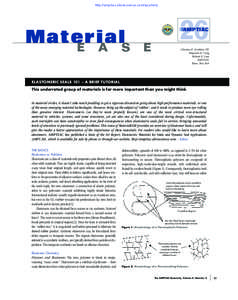 MaterialEASE - Elastomeric Seals[removed]A Brief Tutorial