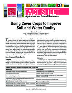 Using Cover Crops to Improve Soil and Water Quality
