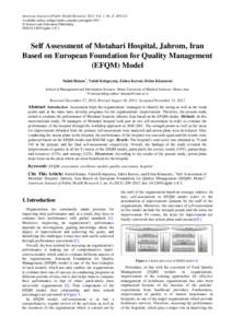 EFQM / Form / Self-assessment / Quality management / Business excellence / British Quality Foundation / Quality / EFQM Excellence Model / Business