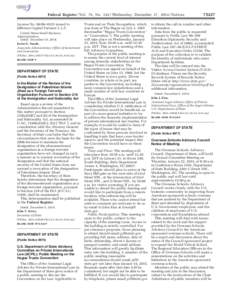 Federal Register / Vol. 79, No[removed]Wednesday, December 17, [removed]Notices License No[removed]–0325 issued to Jefferson Capital Partners I, L.P. United States Small Business Administration. Dated: December 10, 2014.