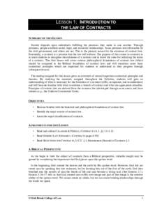 Microsoft Word - 03a Contracts Syllabus.doc