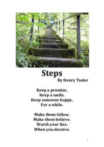    Steps	
   By	
  Henry	
  Tudor	
  
