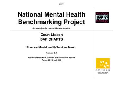 DRAFT  National Mental Health Benchmarking Project An Australian Government funded initiative