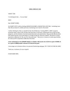 Microsoft Word - EMAIL TEMPLATE TWO