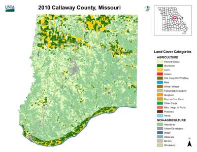 2010 Callaway County, Missouri  Land Cover Categories AGRICULTURE  Pasture/Grass