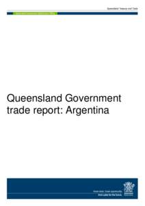Queensland Government Trade Report - Argentina, 2013–14