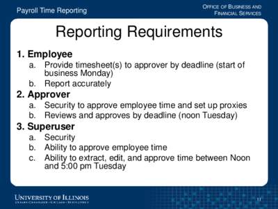 University Payroll Overview