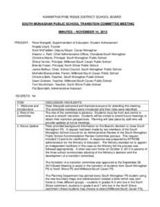 Microsoft Word - SMPS Transition Committee Minutes 14 Nov 2013.docx