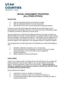 Sexual Harassment Sample Interview