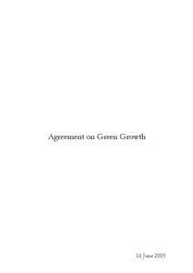 Agreement on Green Growth