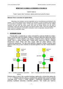 XXVIII.poh.konference Plzeň  Měničová technika v hybridních pohonech