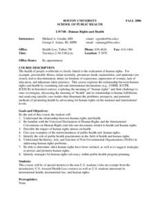 Law / International relations / Sexual health / Human rights education / Reproductive rights / Michael Grodin / Physicians for Human Rights / International human rights instruments / Rights / International law / Human rights / Ethics