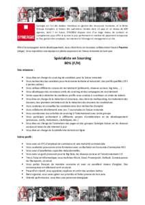 Annonce pour spécialiste en Sourcing - HEG