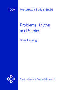 Problems, Myths and Stories