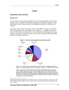 Proposed Outline for Wisconsin Minority Health Facts:  African Americans