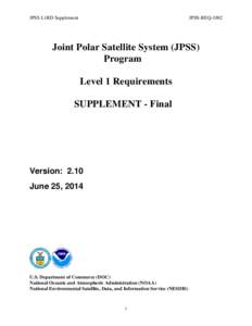 JPSS L1RD Supplement  JPSS-REQ-1002 Joint Polar Satellite System (JPSS) Program