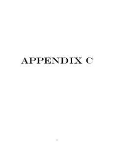 Appendix C  1