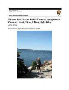 National Park Service visitor values & perceptions of clean air, scenic views & dark night skies; [removed]
