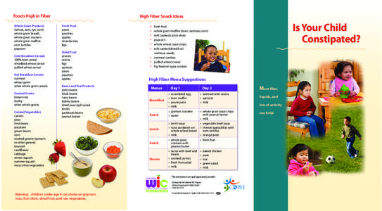 Foods High in Fiber Whole Grain Products (wheat, oats, rye, corn) whole grain breads whole grain crackers whole grain muffins