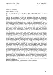 J. HALLERMANN & P. UETZ  Elaphe[removed]DGHT-AG Systematik J. HALLERMANN & P. UETZ