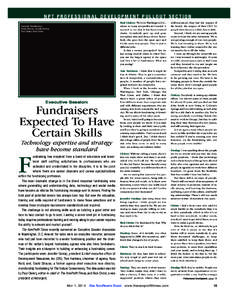 •May[removed]NPT_Layout[removed]:37 PM Page 15  NPT PROFESSIONAL DEVELOPMENT PULLOUT SECTION Paul Clolery: We’re in Washington D.C., where so many nonprofits are located. It seemed to me that it has been musical