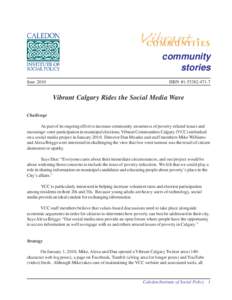 community stories June 2010 ISBN #[removed]