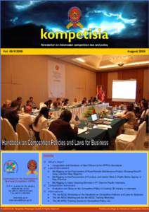 Newsletter on Indonesian competition law and policy Vol. 08/II/2009 August[removed]Inside