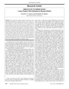 PSYCHOLOGICAL SCIENCE  Research Article