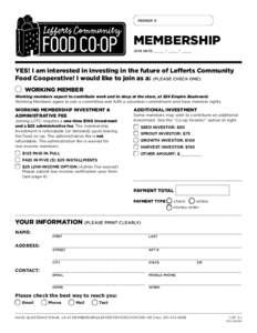 Park Slope Food Coop / Invoice / Housing cooperative / Payment / The Co-operative Group / Business / Food cooperatives / Economics