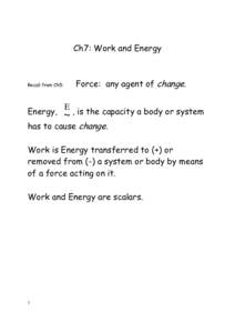 Potential energy / Work / Energy / Kinetic energy / Conservative force / Gravitation / Force / Mechanical energy / Physics / Introductory physics / Forms of energy