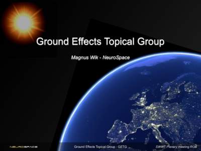 Ground Effects Topical Group Magnus Wik - NeuroSpace neurospace  Ground Effects Topical Group - GETG