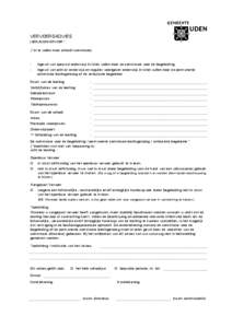 VERVOERSADVIES LEERLINGENVERVOER* (*in te vullen door school/ commissie)  -