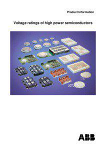 Product Information  Voltage ratings of high power semiconductors
