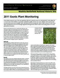 Southern Plains Network  National Park Service U.S. Department of the Interior  RESOURCE BRIEF