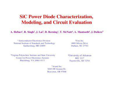 Electromagnetism / Power electronics / Schottky diode / Semiconductor devices / Power semiconductor device / PIN diode / Silicon carbide / Thyristor / Schottky barrier / Electronics / Diodes / Electronic engineering