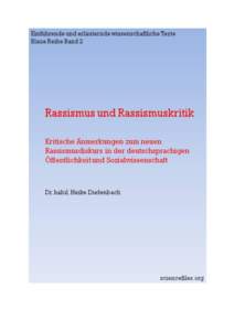 ©2015 Dr. habil. Heike Diefenbach http://sciencefiles.org Zitate und auszugsweise Verwendung von Teilen dieses Buches sind nur unter Angabe der Quelle erlaubt. Der Werk einschließlich aller seiner Teile ist urheberrec