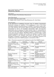 Photovoltaics / Infrared / Irradiance / Sunlight / Pyranometer / Photometer / Solar Monitoring Observatory / Ultraviolet / Pyrgeometer / Electromagnetic radiation / Radiometry / Electromagnetic spectrum