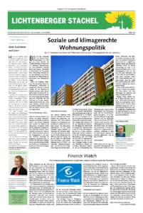 Ausgabe Nr. 02 | www.gruene-lichtenberg.de  LICHTENBERGER STACHEL