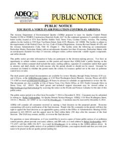 88th United States Congress / Air pollution in the United States / Clean Air Act / Climate change in the United States / Phoenix /  Arizona / Sierra Vista /  Arizona / Geography of Arizona / Geography of the United States / Arizona