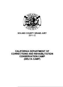 SOLANO COUNTY GRAND JURY[removed]CALIFORNIA DEPARTMENT OF