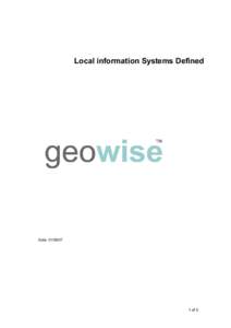 Information technology management / Local information systems / Information technology / Science / Intelligence / Data collection / Neighbourhood Statistics / Instantatlas / Military intelligence / Geographic information systems / Information systems / Business software